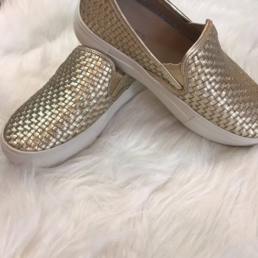 J/Slides Woven Platform Slide-On Sneaker In Gold - image 2